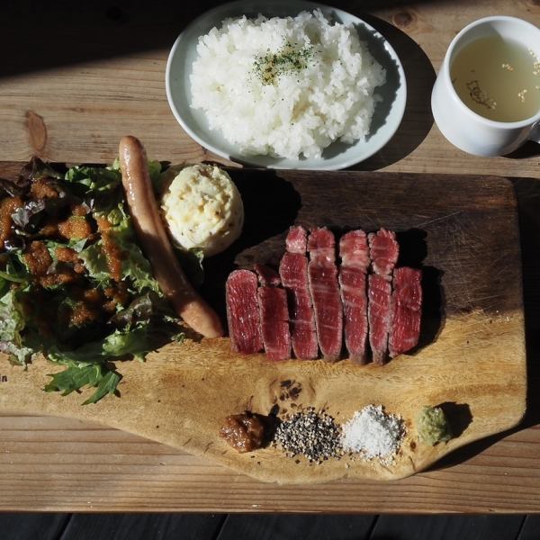 【神戸ビーフ赤身ステーキランチ】100ｇ/4400