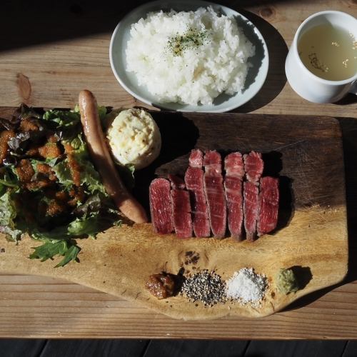 【神戸ビーフ赤身ステーキランチ】100ｇ/4400