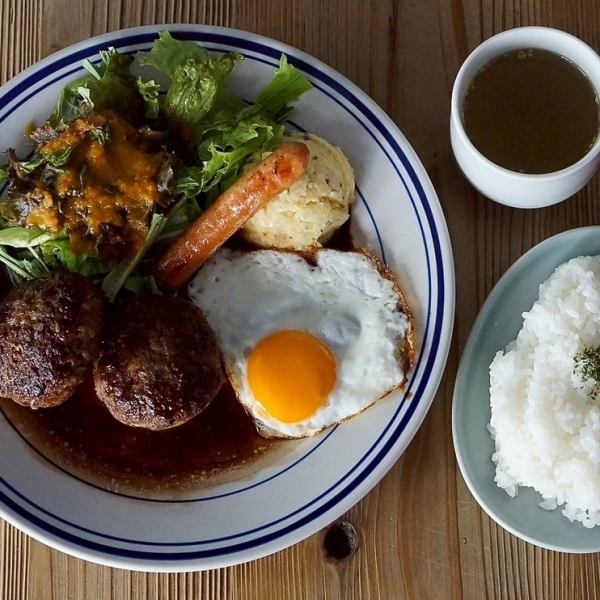 【Nick特製ハンバーグステーキランチ】100ｇ×2/￥１８００