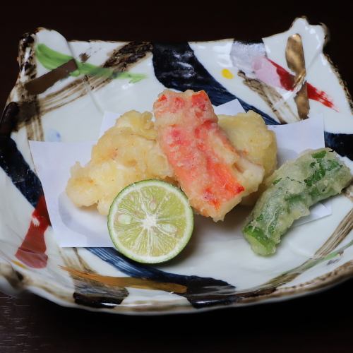 King crab bite tempura