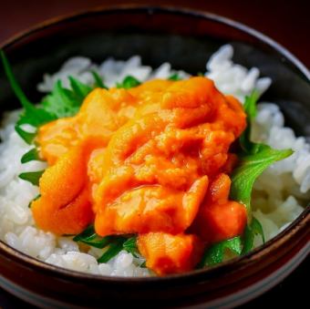 ミニウニ丼 (かに汁付き）