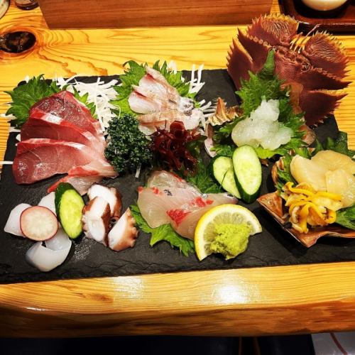 Freshly sourced sashimi prepared every morning