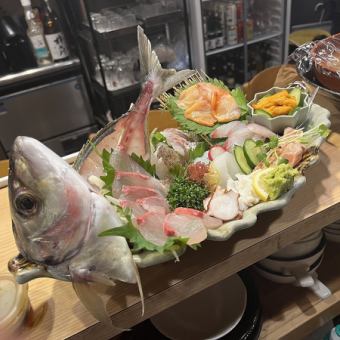 ★2時間飲み放題付★コース≪刺身、おばんざい数品、炙り焼きなど≫全8品◆