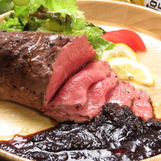 Domestic beef chunk steak course 3,500 yen with all-you-can-drink included♪