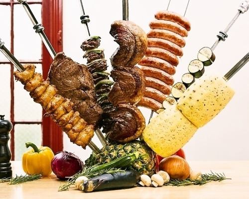 【AREGRIA lunch】15種シュラスコ食べ放題