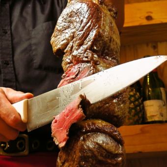 5/22(金) 17時来店限定!　超お得プラン! ★シュラスコ食べ放題5,280円→3,630円★