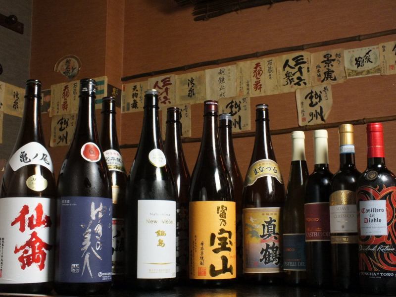 Seasonal offerings ◆ Local sake from all over Japan