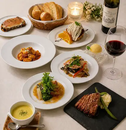 【顶级牛排×时令食材】秋季美食套餐：¥6,600 → 半价¥3,300 *仅限现金支付