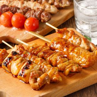 『料理長厳選!焼き鳥含む全112種食べ飲み放題コース』《3時間2980円》◆お酒が進む一品を是非♪