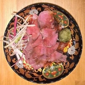 Tongue sashimi, low-temperature cooked