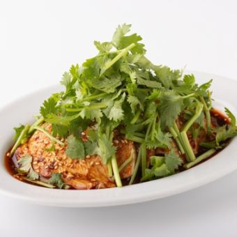 Authentic coriander-salted chicken