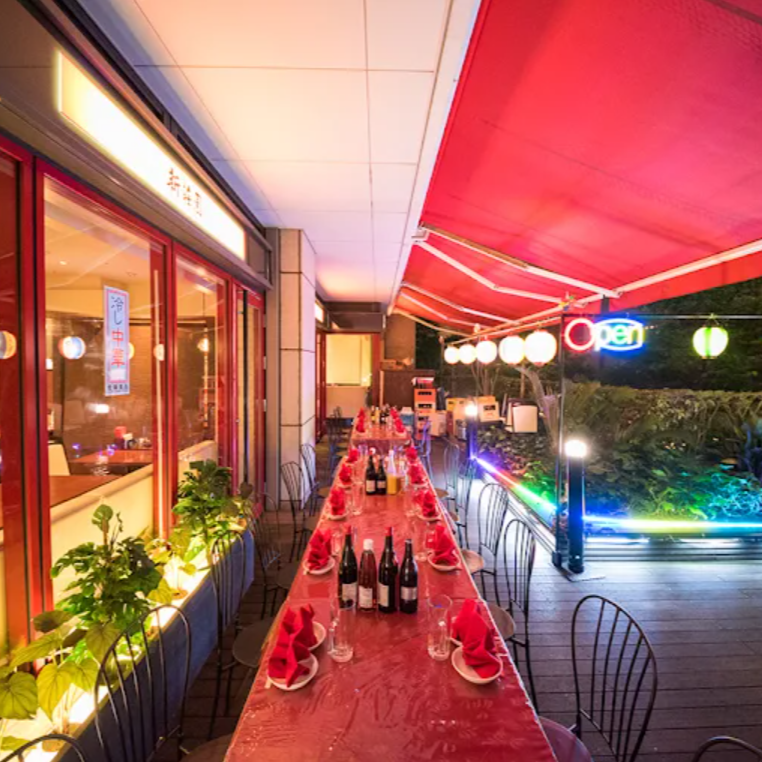 5～10月テラス席開放☆夏の夜風と光が彩る宴会を満喫しよう♪