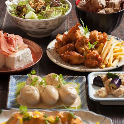 3/1からの特別プラン！＊からあげ2倍＊若鶏満喫！からあげ増量コース（2h飲み放題付）￥5000