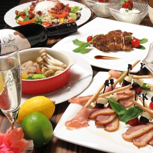 【150分钟包机！】8道菜160种无限畅饮，深受顾客喜爱铜牌套餐4,000日元（含税）