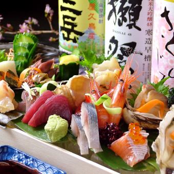 Assorted sashimi