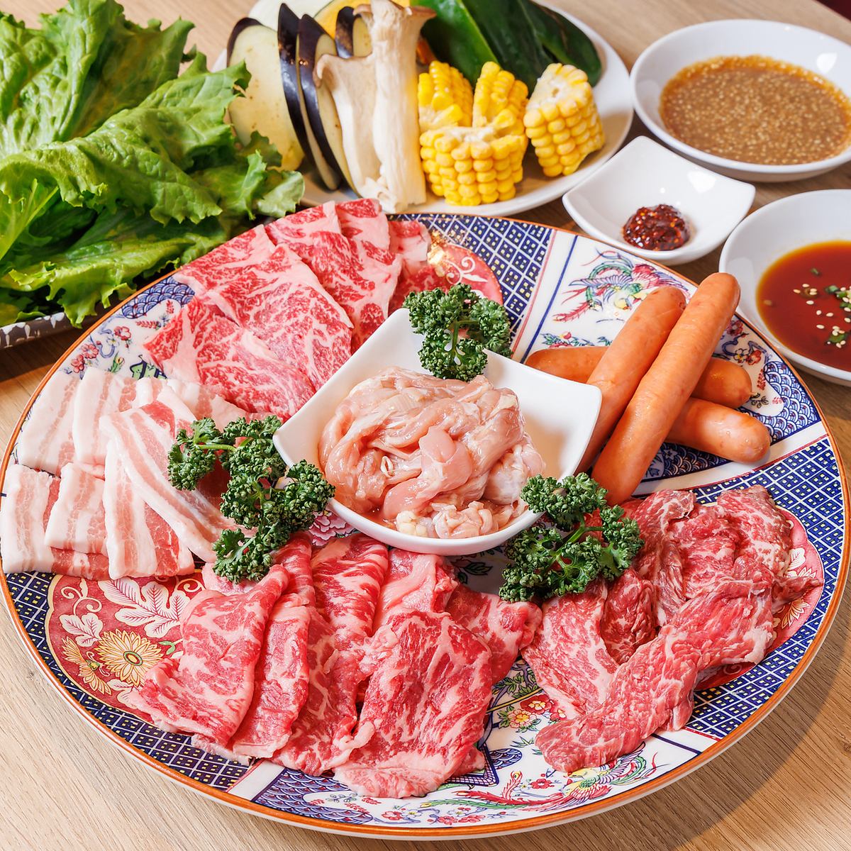 贅沢な焼肉をご家族でお楽しみいただけます。