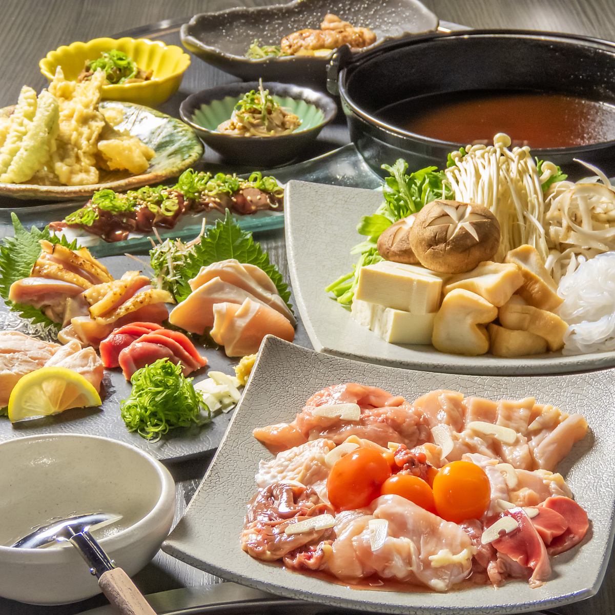 鮮度と味わいにこだわった鶏肉専門店。とっておきの鶏肉の焼きものや鍋をどうぞ