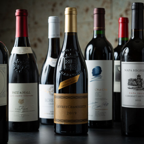 Wines carefully selected by sommelier