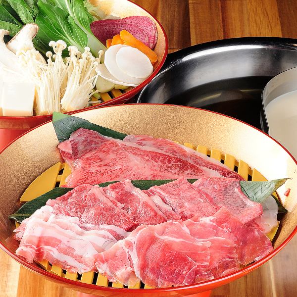 [Authentic! Kuroge Wagyu beef shabu-shabu] 14 types of soup stock to choose from★