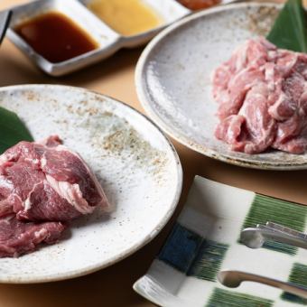 [90 minutes all-you-can-drink included] [Lamb meat & pork course] 10 dishes including "Assorted Lamb Yakiniku" and "Pork Hormone Yakiniku"