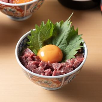 Toro meat mini bowl Sakura yukke bowl