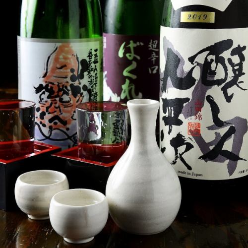We offer local sake that is perfect for horse meat dishes!
