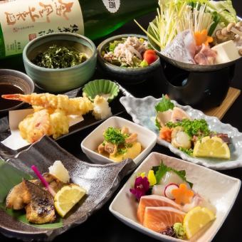 CHAKI Kaiseki Hot Pot Banquet Course (for up to 20 people) 8 dishes + 120 minutes of all-you-can-drink ⇒ 5,000 yen (tax included)