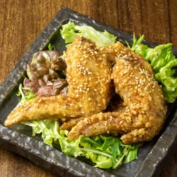 Sweet and spicy fried chicken wings