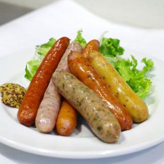 Assortment of 6 kinds of sausages