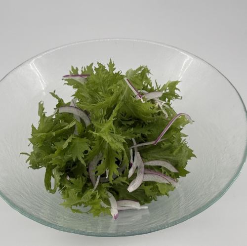 Wasabi greens salad