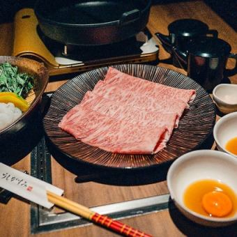 2/6~3/4まで【記念日・接待に】幻の「かつべ和牛」サーロインすき焼きと厳選焼肉の特別コース