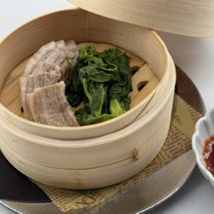 自製清蒸豬肉配時蔬