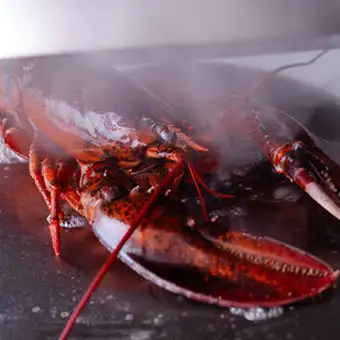 Live lobster and steak course: 16,000 yen (tax included)