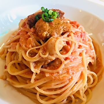 [Most popular] Tagliolini with sea urchin and small pillars