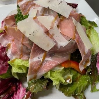 raw ham and cheese salad