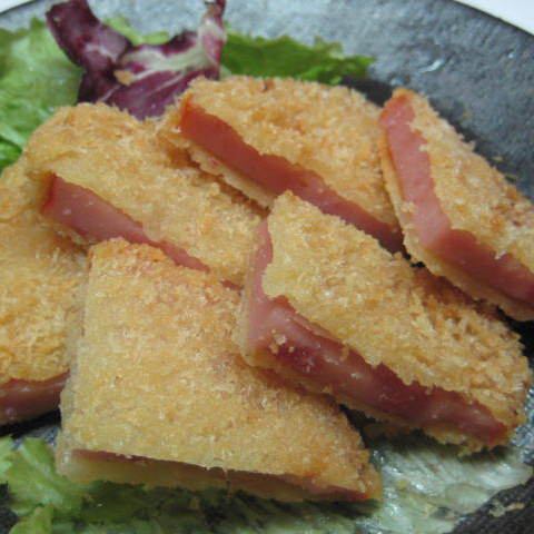 Old-fashioned ham cutlet