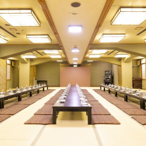 Tatami room that can accommodate up to 150 people