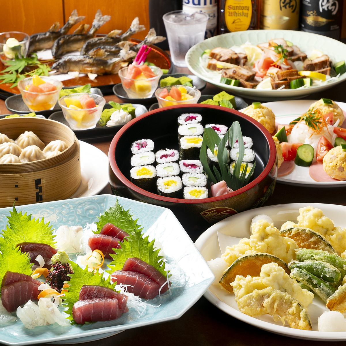 大皿コース【7品120分飲み放題付4000円】各種宴会に人気★