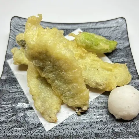 Tempura of Pacific saury