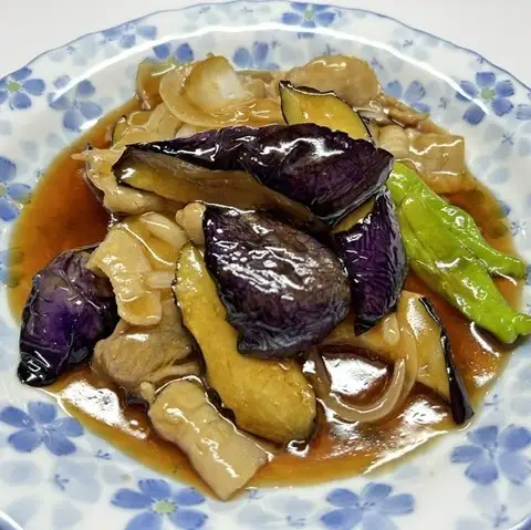 Sweet and sour eggplant and pork