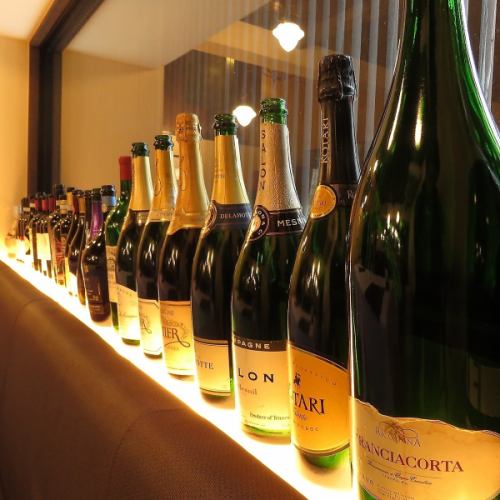 種類豊富なワインリスト