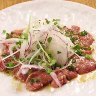 鶏白レバーのカルパッチョ