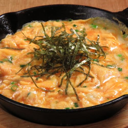 明太子とチーズの鉄板オムレツ