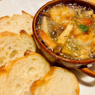 エビときのこのハーフ&ハーフ