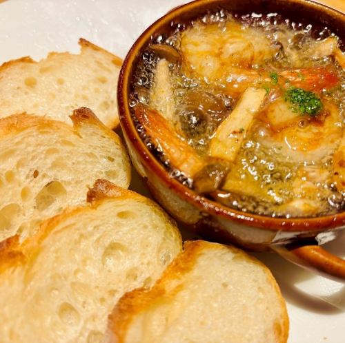 エビときのこのハーフ&ハーフ