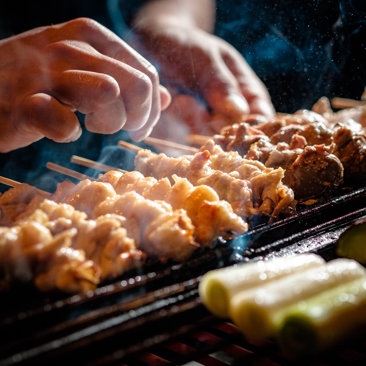 大山どりを使用した本格焼き鳥をご堪能ください!