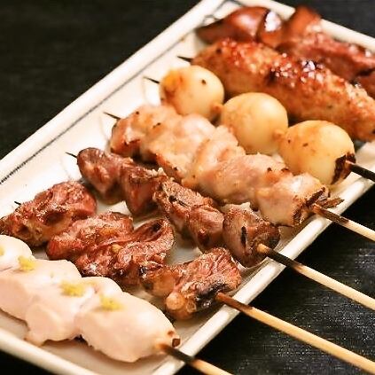 【義常の人気焼き鳥揃えました】焼鳥コース全8品 2200円(税込)