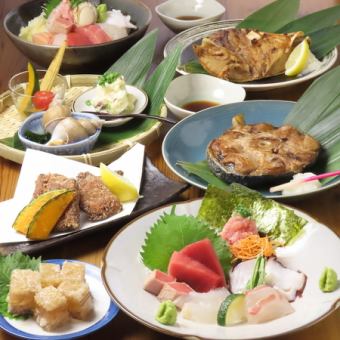 お刺身や焼き魚など含めた全7品6000円（税込）！