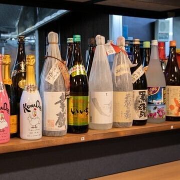 鶏料理と相性抜群！焼酎を豊富にご用意
