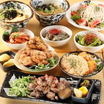 【2時間飲み放題付】くわどり満喫コース～黄金の手羽先＆チキン南蛮付～（全6品）4,000円